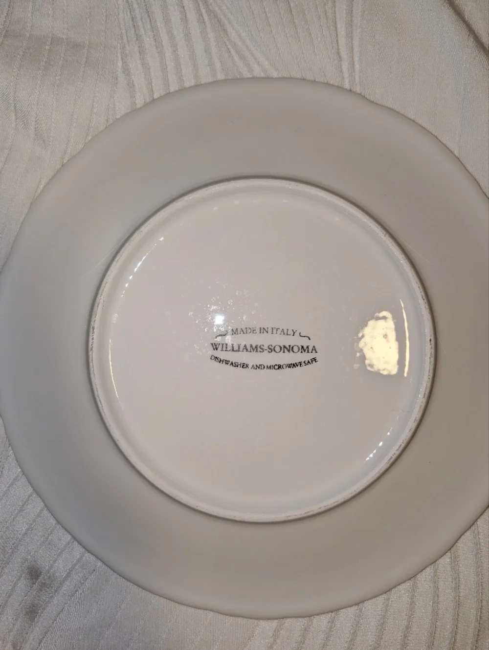Williams Sonoma Grape Leaf Sage Green Plates Set of 3